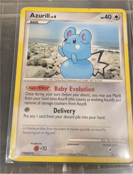 2007 Pokémon Diamond & Pearl #69 Azurill — front
