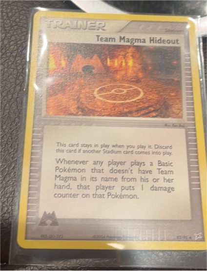 2004 EX Team Magma vs Team Aqua #83 Team Magma Hideout — front