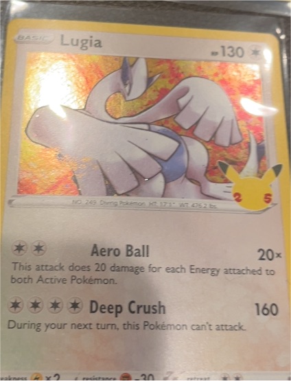 2021 Pokémon Celebrations #22 Lugia — front