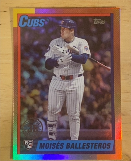 2025 Topps Update Series #U90-12 Moisés Ballesteros 1990 Topps Baseball 35th Anniversary — front