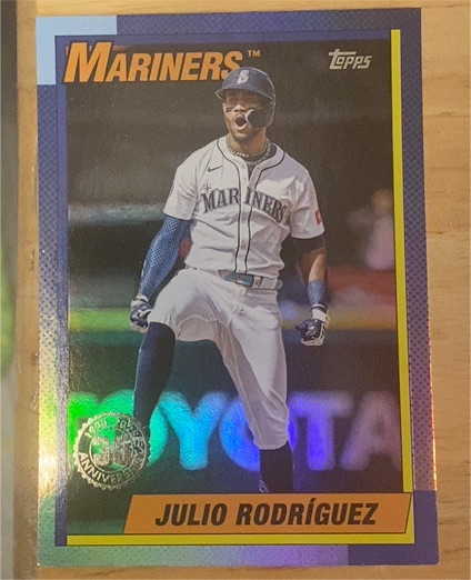 2025 Topps Update 1990 Topps 35th Anniversary #U90-3 Julio Rodríguez — front