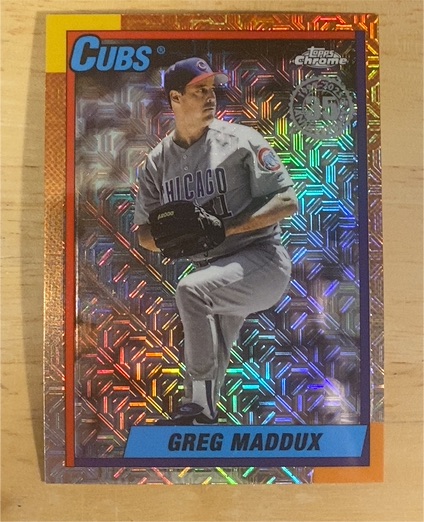 2025 Topps Update #U90C-60 Greg Maddux Silver Pack Mojo — front