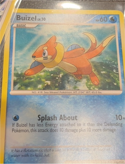 2007 Diamond & Pearl #72 Buizel — front