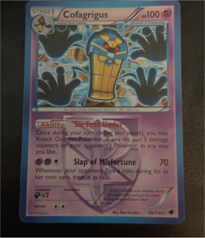 2013 Pokémon TCG Plasma Freeze #56 Cofagrigus — front