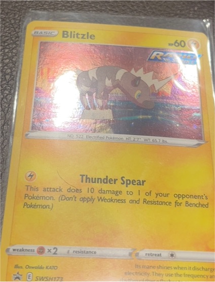 2021 Pokémon TCG SWSH173 Blitzle — front