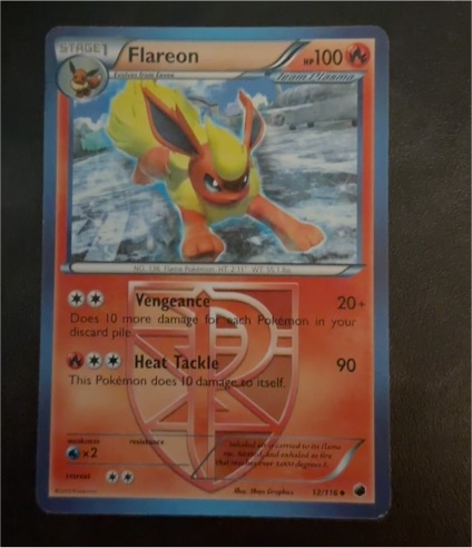 2013 Pokémon TCG Plasma Freeze #12 Flareon — front