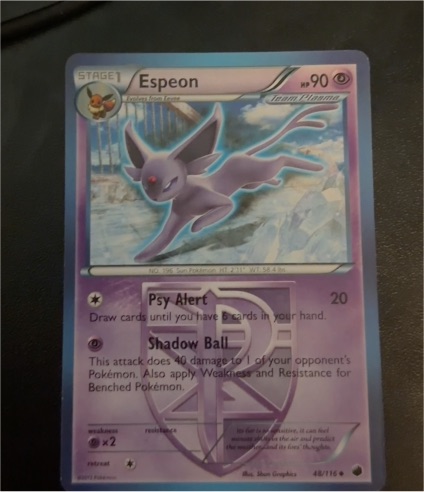 2013 Pokémon Plasma Freeze #48 Espeon — front