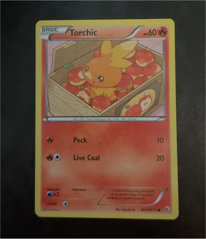 2013 Pokémon Legendary Treasures RC5 Torchic — front