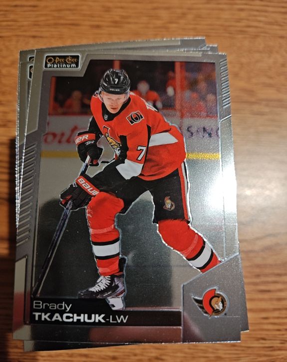 2020-21 O-Pee-Chee Platinum #108 Brady Tkachuk — front