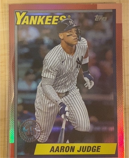 2025 Topps Update 35th Anniversary 1990 Topps #U90-30 Aaron Judge — front