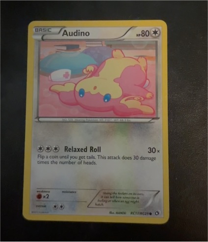 2013 Pokémon Legendary Treasures RC17 Audino — front