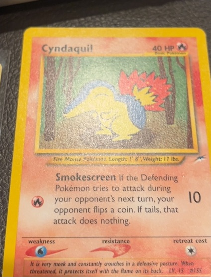 2000 Pokémon Neo Destiny #61 Cyndaquil — front