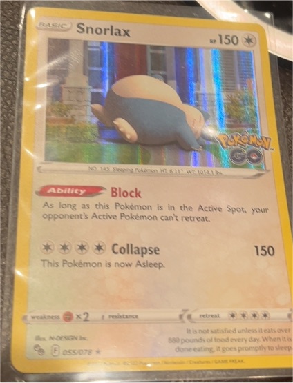2022 Pokémon TCG #55 Snorlax — front