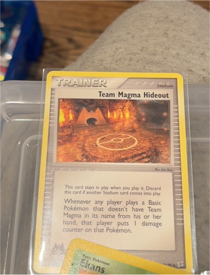 2003 Pokemon EX Team Magma vs Team Aqua #83 Team Magma Hideout — front