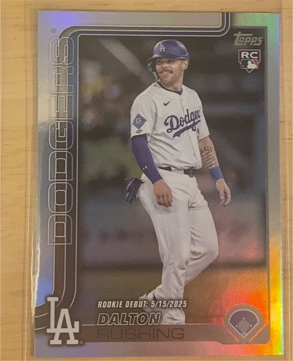 2025 Topps Update #US256 Dalton Rushing Rookie Debut — front
