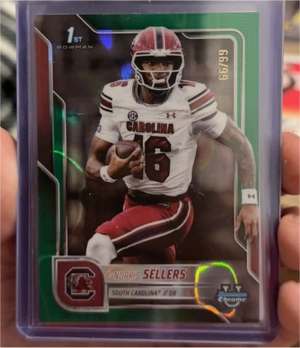 2025 Bowman University Chrome #168 LaNorris Sellers — front