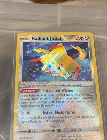 2022 Pokémon Sword & Shield Silver Tempest #120 Radiant Jirachi — front