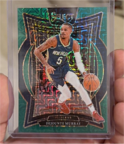 2024-25 Panini Select #13 Dejounte Murray Concourse Blue Prizm — front