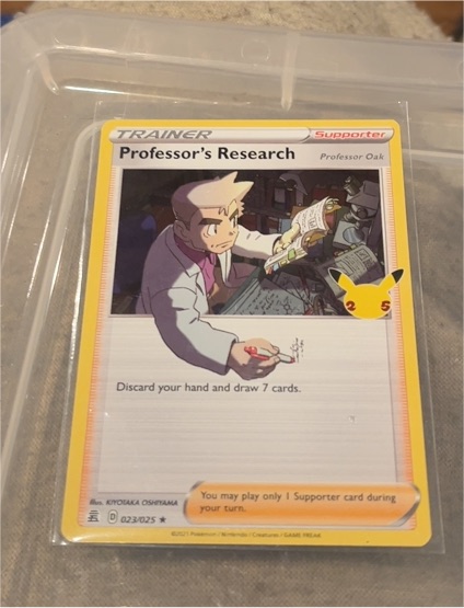 2021 Pokémon Celebrations #023 Professor's Research — front