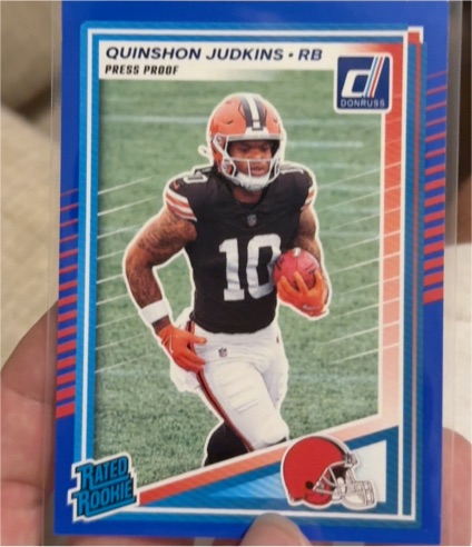 2025 Donruss #330 Quinshon Judkins — front