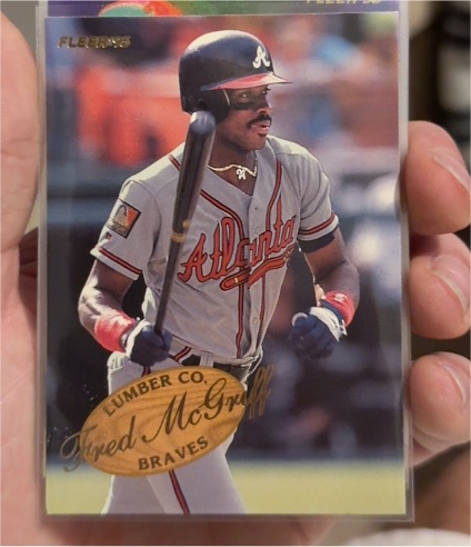 1995 Fleer Lumber Company #7 Fred McGriff — front