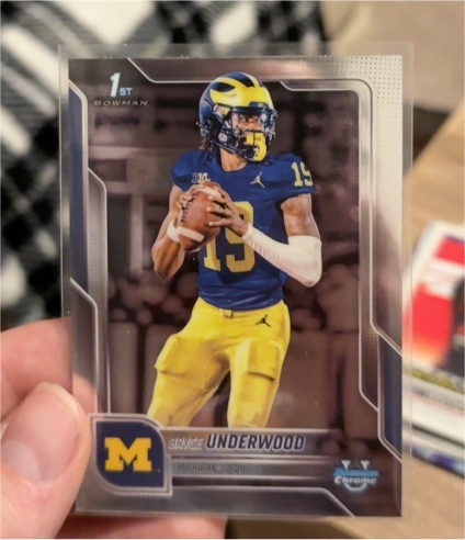 2025 Bowman Chrome University #196 Bryce Underwood — front