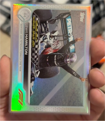 2022 Topps Chrome Formula 1 #154 Lewis Hamilton Grand Prix Winners — front