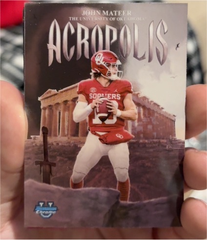 2025 Bowman Chrome University #A-4 John Mateer Acropolis — front