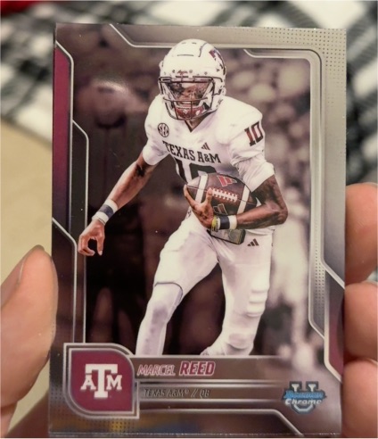 2025 Bowman University Chrome #133 Marcel Reed — front