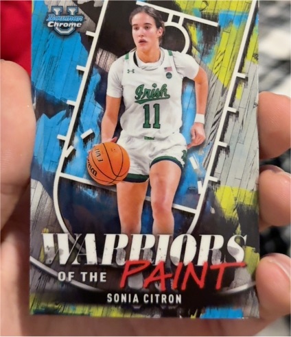 2024-25 Bowman Chrome University #WP-20 Sonia Citron Warriors of the Paint — front
