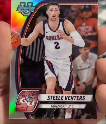 2024-25 Bowman University Chrome #92 Steele Venters — front