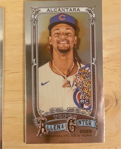 2025 Topps Allen & Ginter Mini #83 Kevin Alcantara — front