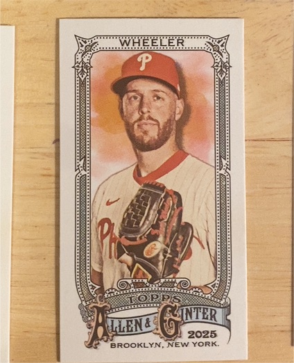 2025 Topps Allen & Ginter Mini #142 Zack Wheeler — front