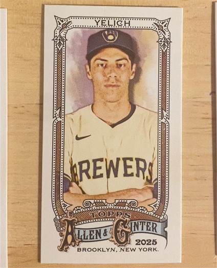 2025 Topps Allen & Ginter #111 Christian Yelich — front