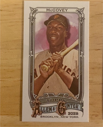 2025 Topps Allen & Ginter #302 Willie McCovey — front