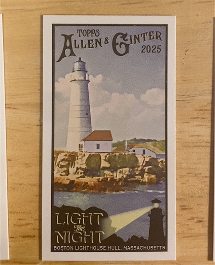 2025 Topps Allen & Ginter #LTN-3 Boston Lighthouse Hull, Massachusetts — front