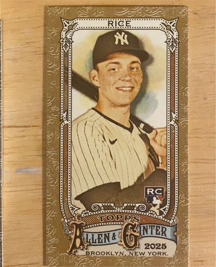 2025 Topps Allen & Ginter #104 Ben Rice — front