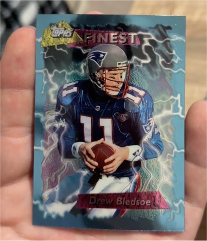 1995 Topps Finest #230 Drew Bledsoe — front