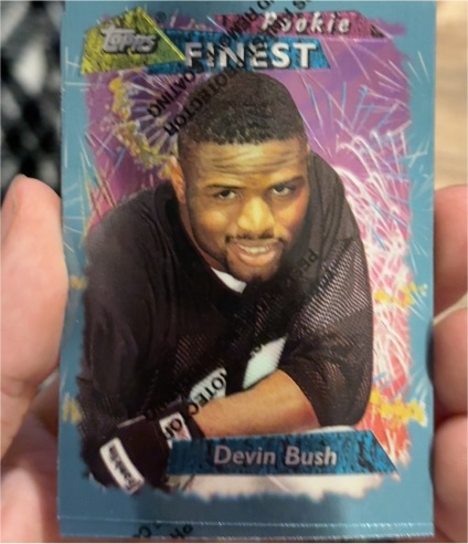 1995 Topps Finest #241 Devin Bush — front