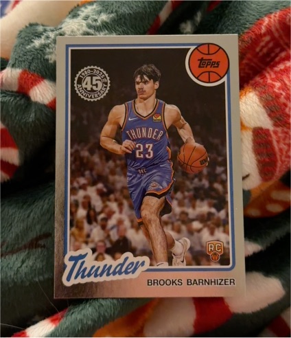 2025-26 Topps 1980-81 Topps #80BK-87 Brooks Barnhizer RC Rookie Thunder — front