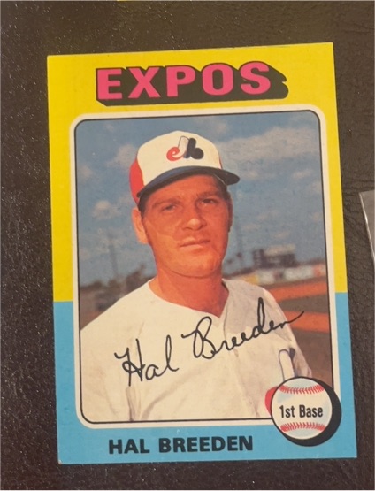 1975 Topps #341 Hal Breeden — front