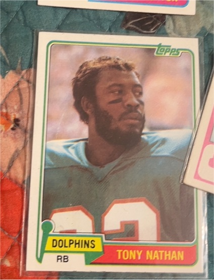 1981 Topps #506 Tony Nathan — front