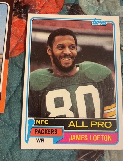 1981 Topps Football #430 James Lofton — front