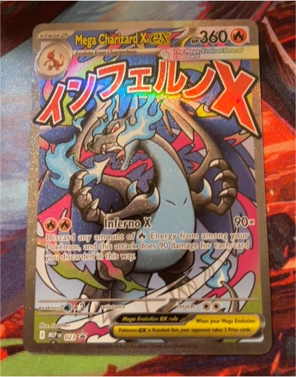 2025 Pokémon Mega Charizard X ex #023 Black Star Promo — front