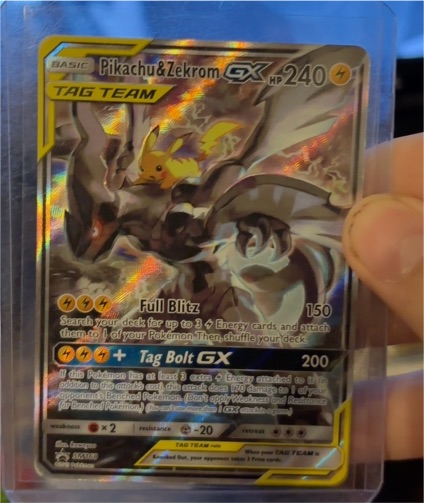 2018 Pokemon SM168 Pikachu & Zekrom GX Tag Team — front