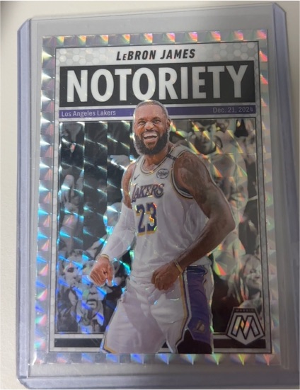 2024-25 Panini Mosaic #6 LeBron James Notoriety — front
