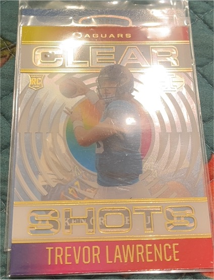 2021 Panini Illusions Clear Shots #CS-16 Trevor Lawrence — front