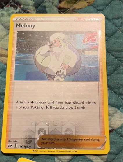 2021 Pokémon SWSH06 Chilling Reign #146 Melony — front