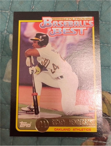 1992 Topps McDonald's Baseball's Best #3 Rickey Henderson — front