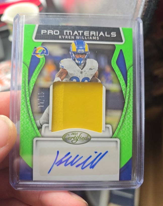 2025 Panini Certified Pro Materials #PMS-KWS Kyren Williams — front
